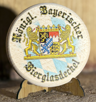 Holzbierdeckel "Königlich Bayrisch"