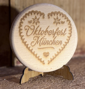 Holzbierdeckel "Oktoberfest"