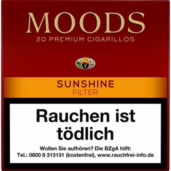 Dannemann Moods Sunshine 20er (mit Filter)